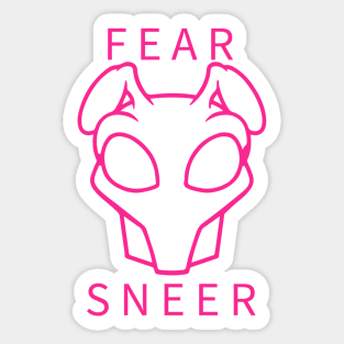 Fear Sneer Sticker